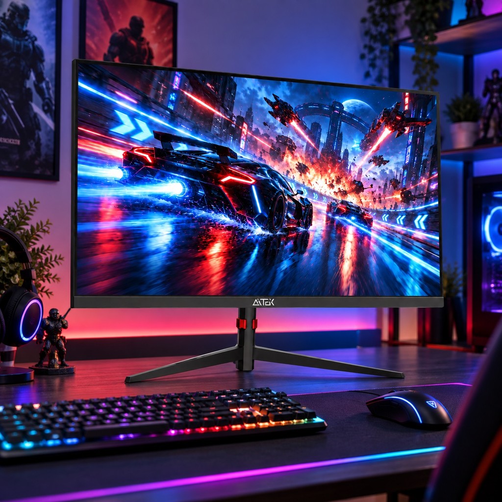 Monitor Aitek 27 Polegadas Linha Delta Full HD/4K até 240Hz FreeSync HDMI DP com