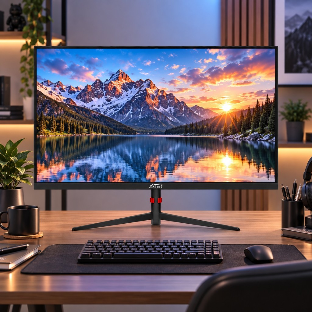 Monitor Gamer 27 Polegadas Aitek Linha Delta até 240Hz Full HD/4K FreeSync com Alto-Falante HDMI DP