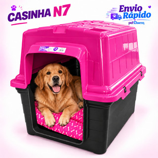 Casinha de Cachorro N7 Porte Medio Grande Com Ou Sem Caminha de Cachorro Casa Pet Grande