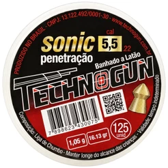 Chumbinho Technogun Sonic Gold Penetração 5.5mm (.22) - 125un