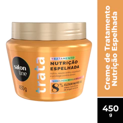 MÁSCARA DE TRATAMENTO SALON LINE TRATA NUTRIÇÃO ESPELHADA 450G