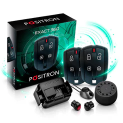 Alarme Carro Pósitron Cyber EX360 Exact Com 2 Controles Anticlonagem Pânico Bloqueio Progressivo Automotivo Universal