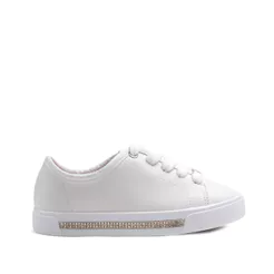 Tênis Infantil Molekinha com Detalhe de Strass Branco