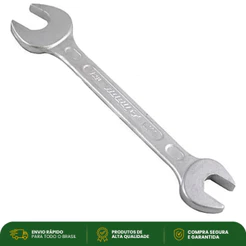 Chave Fixa 21 x 22 mm Robust Aço Polido Ferramenta Manual Dupla Boca