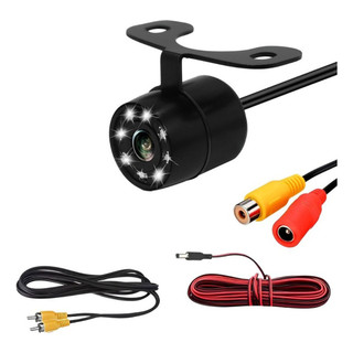 Câmera de Ré Automotiva 8 Leds Hd Infravermelho Visão Noturna Estacionamento