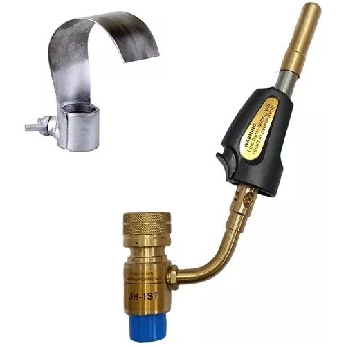 Maçarico Portátil Automático Turbo Torch Gas Mapp + Defleto