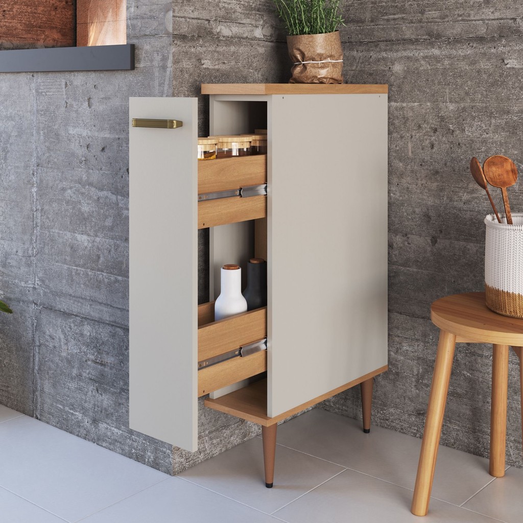 Balcão Porta Condimentos 20cm Isabelle Freijó/Arenas em Oferta na Shopee