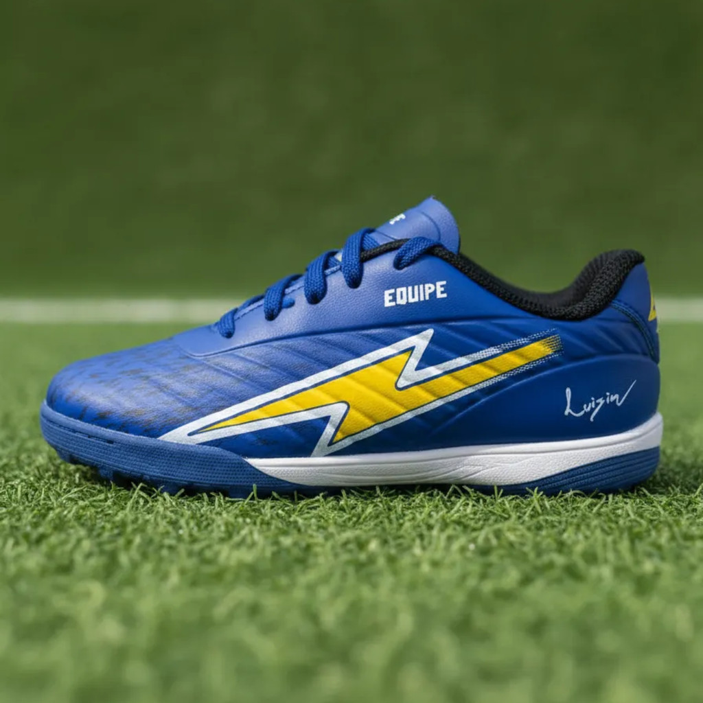 Chuteira Infantil do Luisin Tropa do Raio para Futebol Society Oficial Assinada