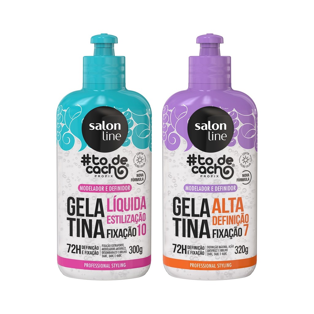 Kit com 2 Gelatinas #todecacho Salon Line em Oferta na Shopee