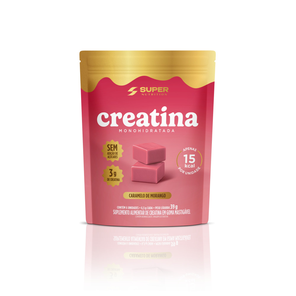 Mini Pack Caramelos de Creatina sabor Morango em Oferta na Shopee