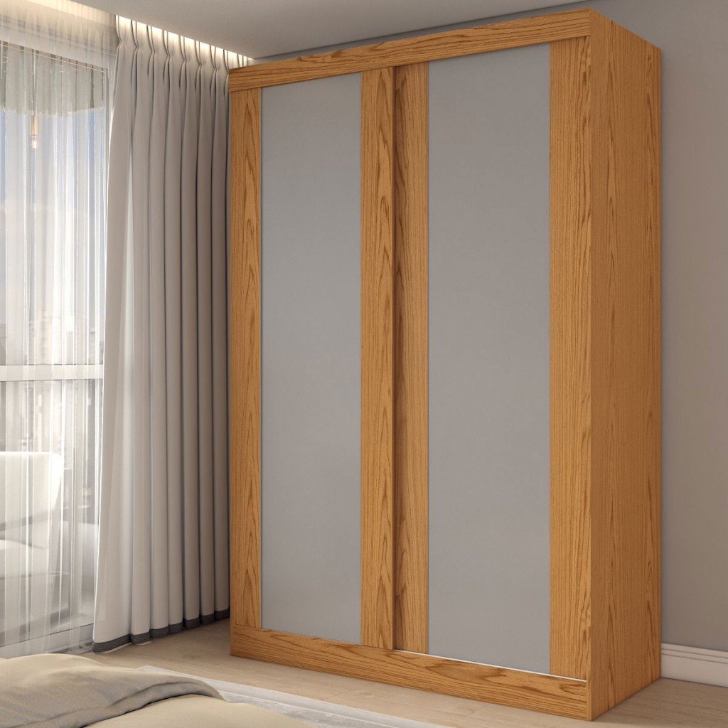 Guarda-Roupa Solteiro Toledo 2 Portas 100% MDF Flex - Genialflex