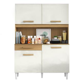 Armário de Cozinha Compacta Marina Atacama / Off White em Oferta na Shopee