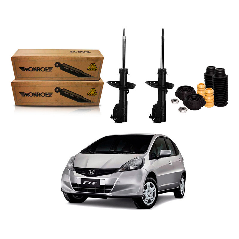 Kit Amortecedor Dianteiro, New Fit 1.4 1.5 2009 A 2014