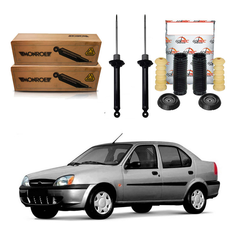 Kit Amortecedor Traseiro Fiesta Sedan 1.0 1.6 2001 A 2004 em Oferta na Shopee