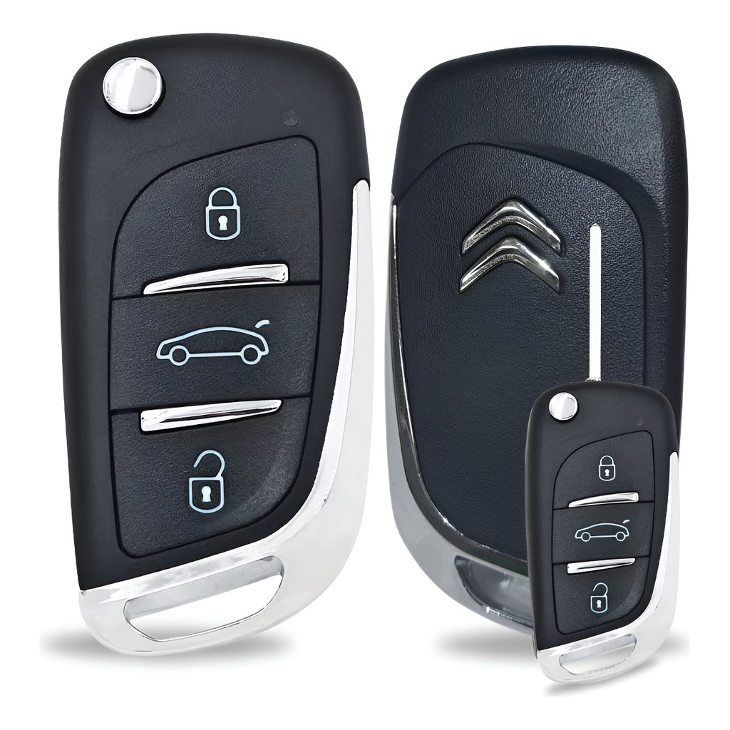 Chave Canivete Citroen C3 C4 Picasso 3bts C/suport