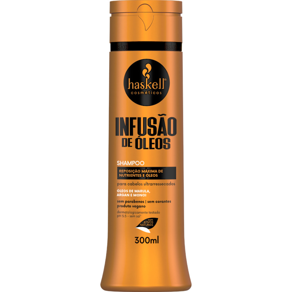 Shampoo Infusão de Óleos 300ml Haskell em Oferta na Shopee