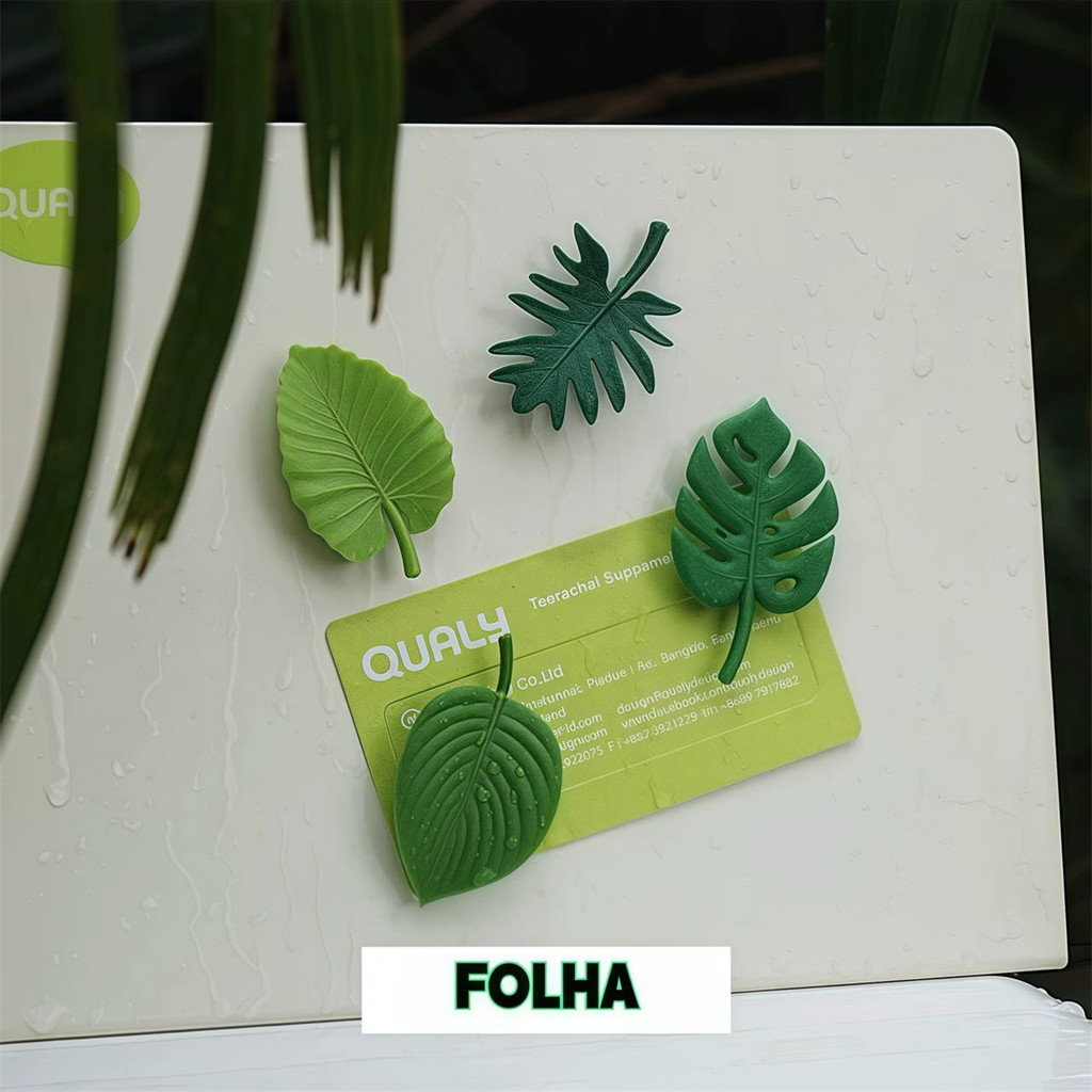 Kit 4-8pcs mini ímã ENFEITE de geladeira de folhas de planta magnético decoração em Oferta na Shopee