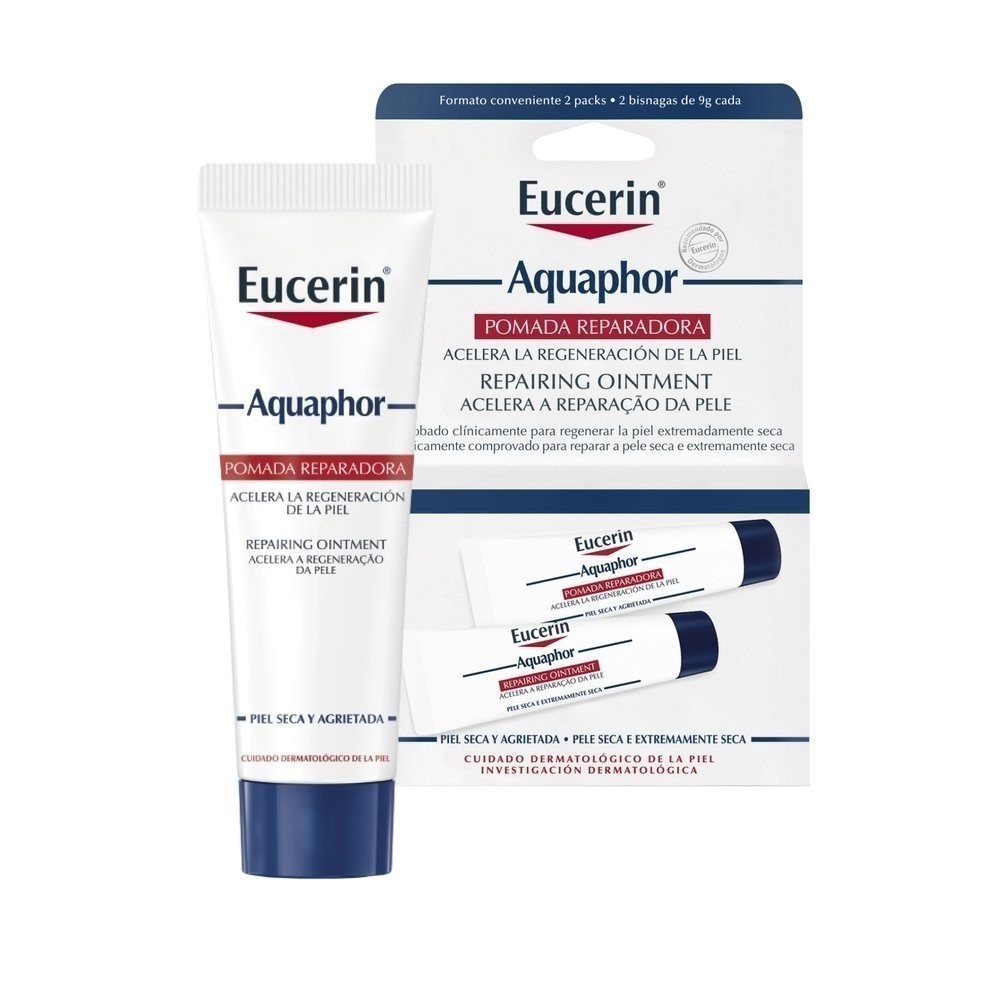 Kit Pomada Reparadora Intensiva Eucerin Aquaphor 2 Unidades 10ml Cada