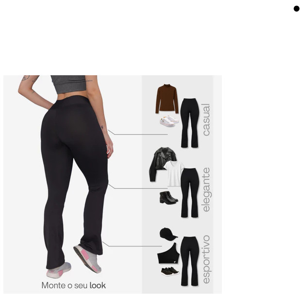 Calça Bailarina Flare elite fashion Feminina Cintura Alta Fitness Suplex Academia Trabalho Zero Transparência