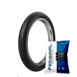 Pneu Rinaldi 80/100-14 BS 32 49L TT Traseiro + Câmara de Ar