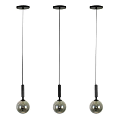Kit 3 Pendentes Lustre Jabuticaba 1 Globo 12 Cm Soquete G9