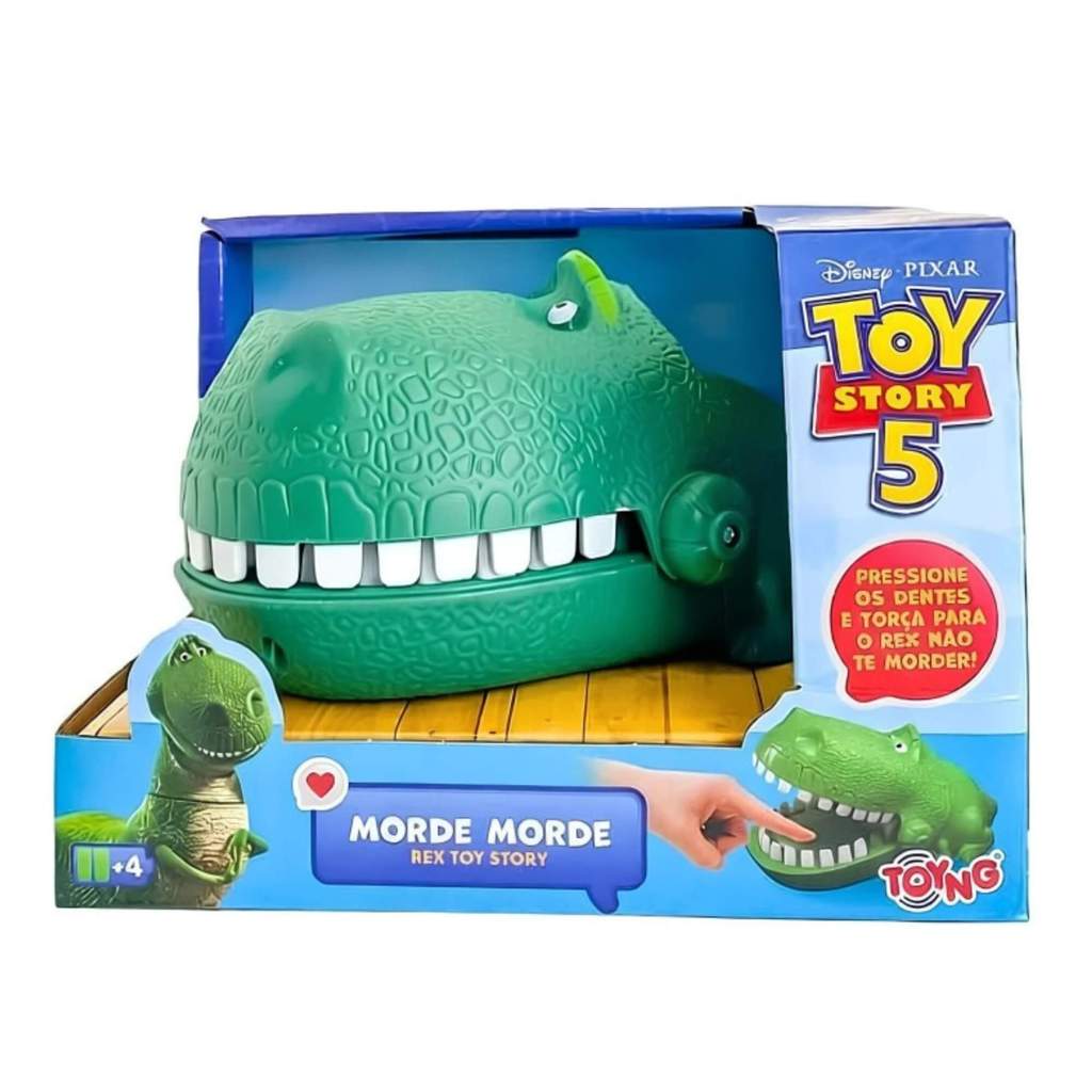 Brinquedo Infantil Jogo Mordida Feroz Rex Disney Toy Story 5 Toyng - 060235