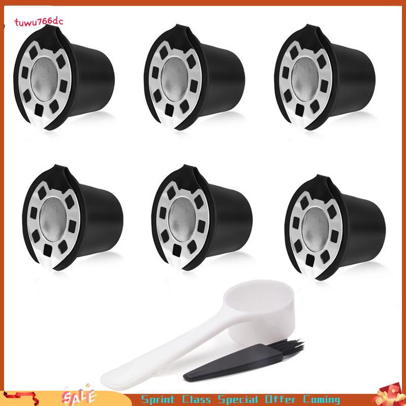 [Entrega Rápida BR] Filtros De Café Para Cápsula Recarregável Mech De Aço Inoxidável Pod Gotejador Cesta Copo Cafeteira