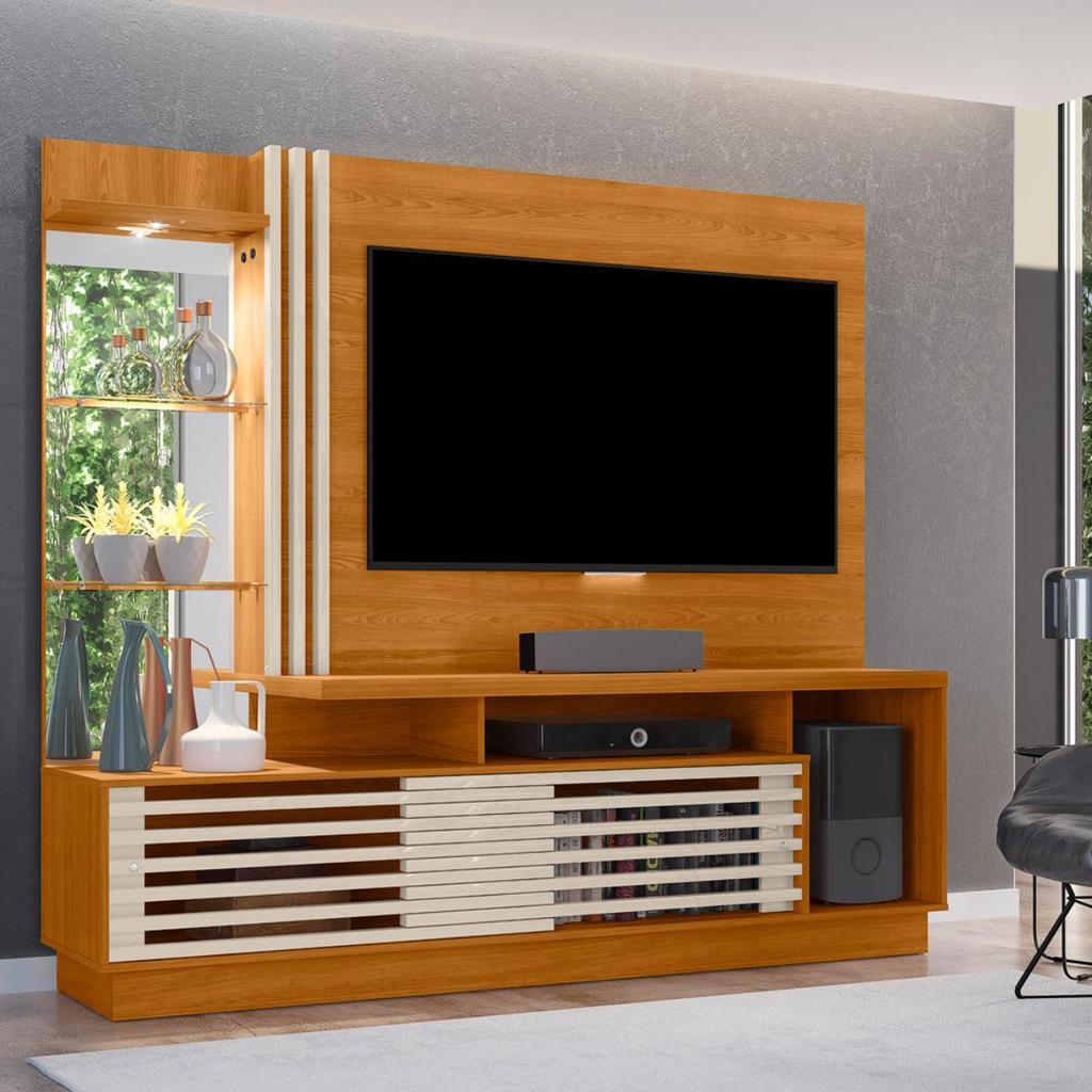 Home Theater 200cm 2 Portas TV Até 60 Frizz Plus Madetec