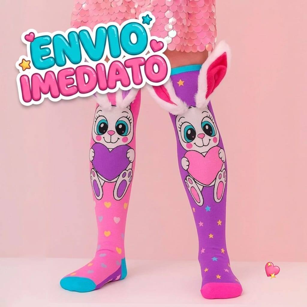 Meia Maluca Infantil Divertida e Colorida