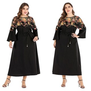 Vestido Longo Preto Feminino Gordo 4XL