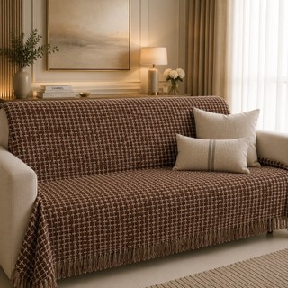 Manta para Sofá Gigante 2,40x1,80m 100% Algodão Premium Decorativa Grande Luxo Direto da Fábrica
