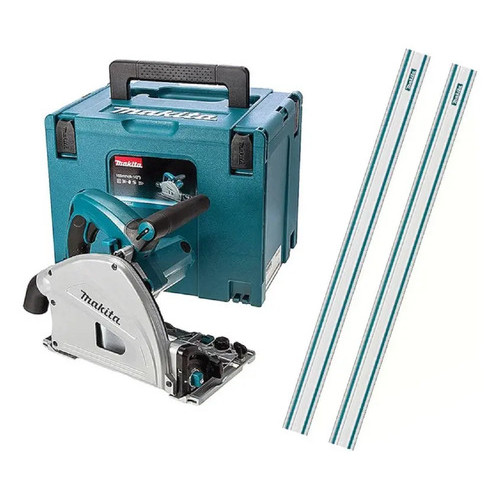 Serra Circular Makita SP6000J 220V com Maleta e 2 Trilhos Disco 165mm 1300W Profissional Corte Madeira