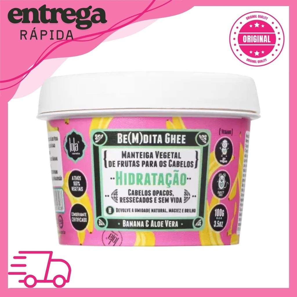 Lola Cosmetics Be(M)dita Ghee Hidrataçao - Máscara Capilar 100g banana