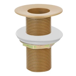 Válvula Ralo Lavatório Cuba 7/8 Metal Gold Dourado Inox Controle Vedacao