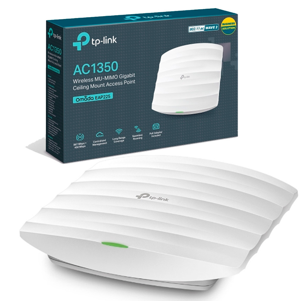 Access Point Teto Parede Tp Link EAP225 Omada AC1350 High Fast