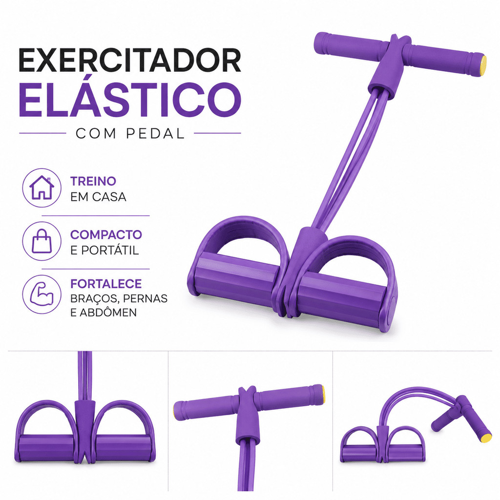 Acessorio Extensor 2 Elasticos Exercicios Academia Ginastica