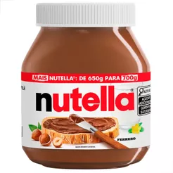 Nutella Creme de Avelã com Cacau 700g Ferrero Original Pote Para Confeitaria Recheio Bolo