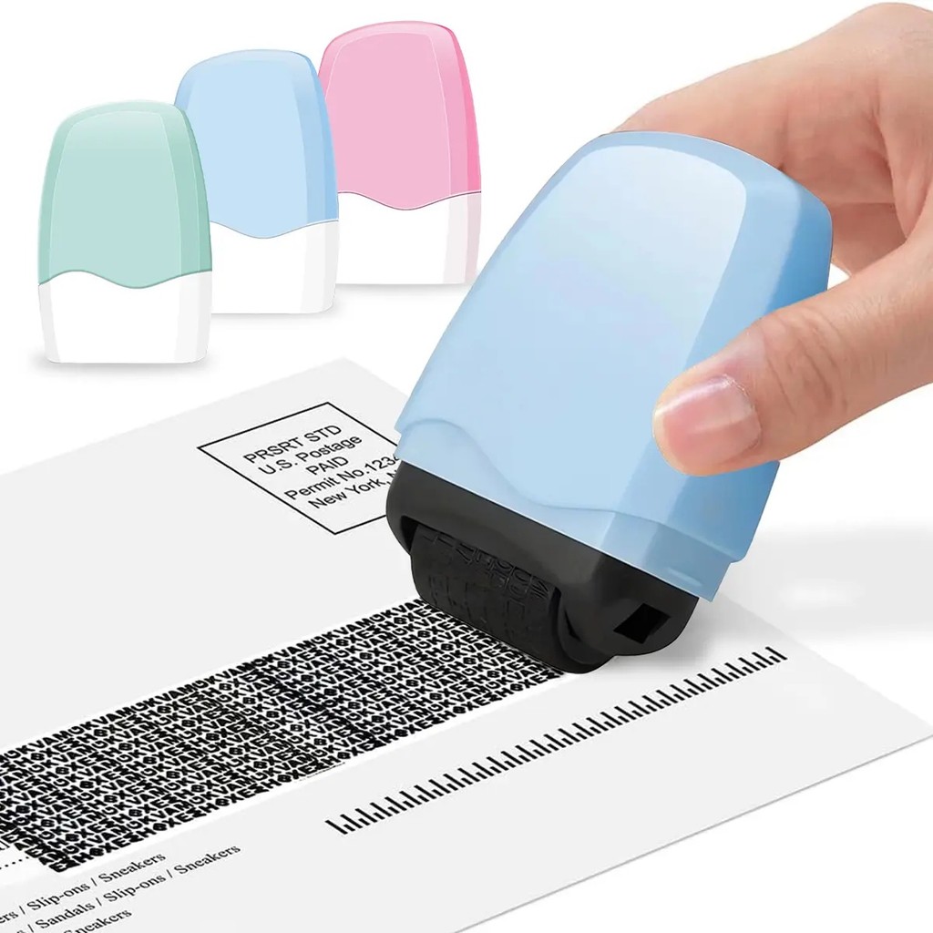Carimbo de Rolo Lotosug para Proteção Contra Roubo de Identidade, para Ocultar Informações Sensíveis, 1 Unidade de Carim