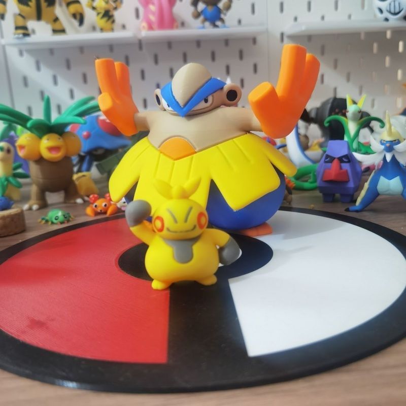 Produtos mais vendidos Figuras Pokémon sob a cortina Lux e a palma de ferro Lux Escala 1: 20 Coleção mundial de impressã