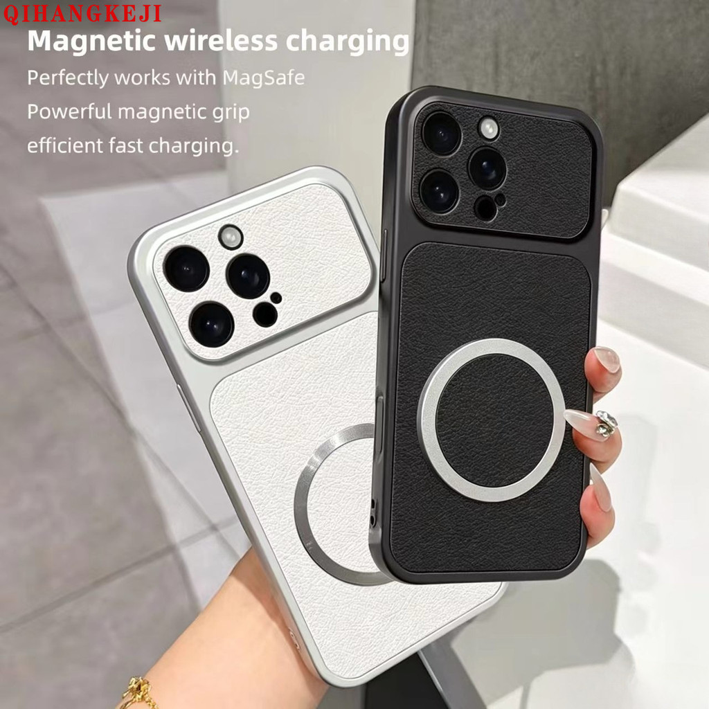 Carcaça Da ﻿ Capa De Telefone Magnética De Couro Corning Para Samsung A22 A25 A26 A27 A32 A33 A34 A35 A36 A37 A50 A50S A