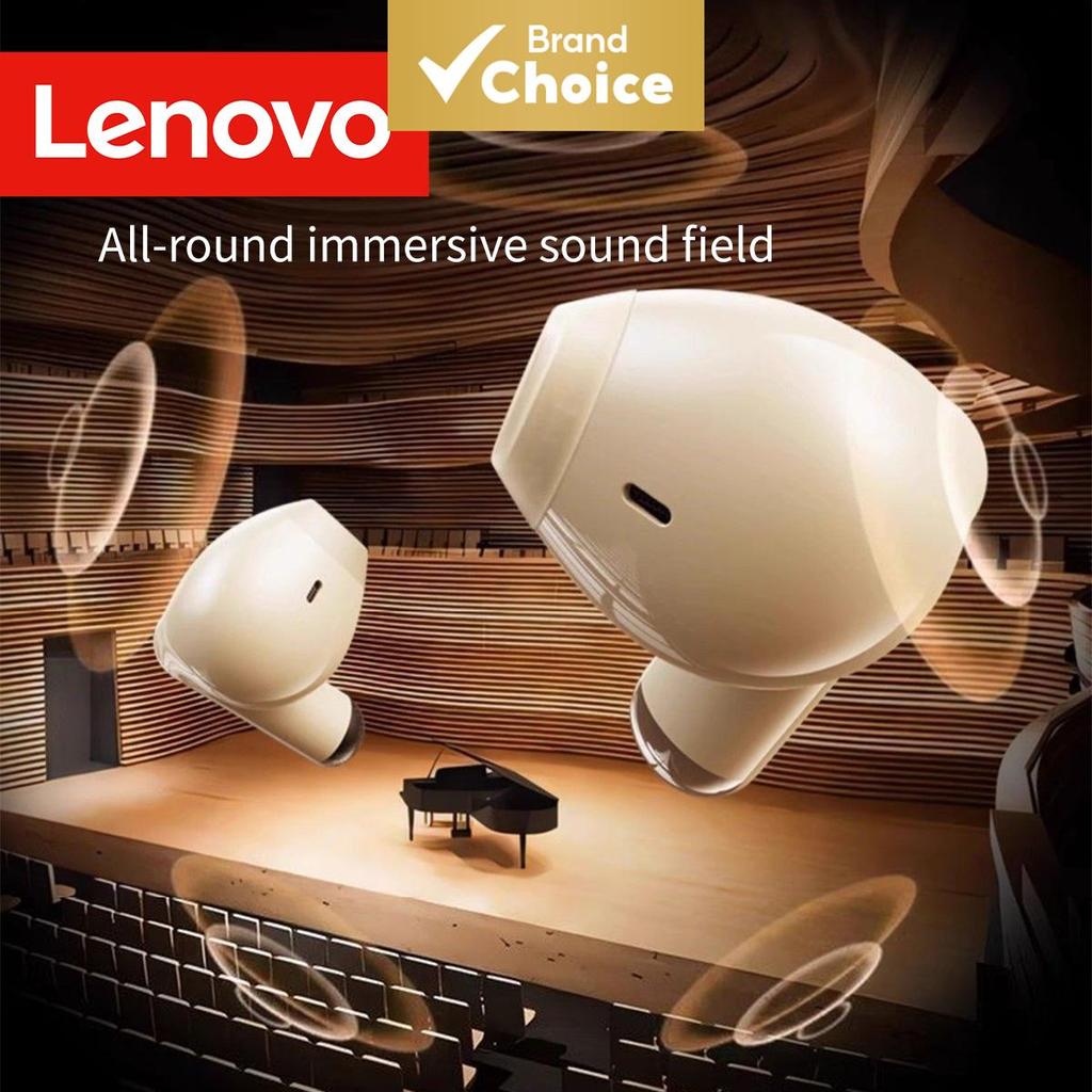 Fones de Ouvido Sem Fio Lenovo, TWS Esportivos, Fones de Ouvido Musicais, Confortáveis, Headsets ANC, Redução de Ruído,