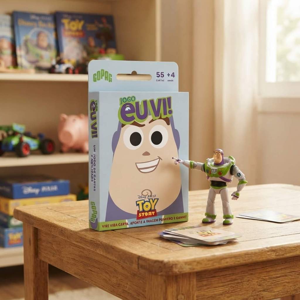 Jogo Eu Vi! Toy Story c/ 55 Cartas +4 Anos Copag - 37487 — imagem 2 de 2