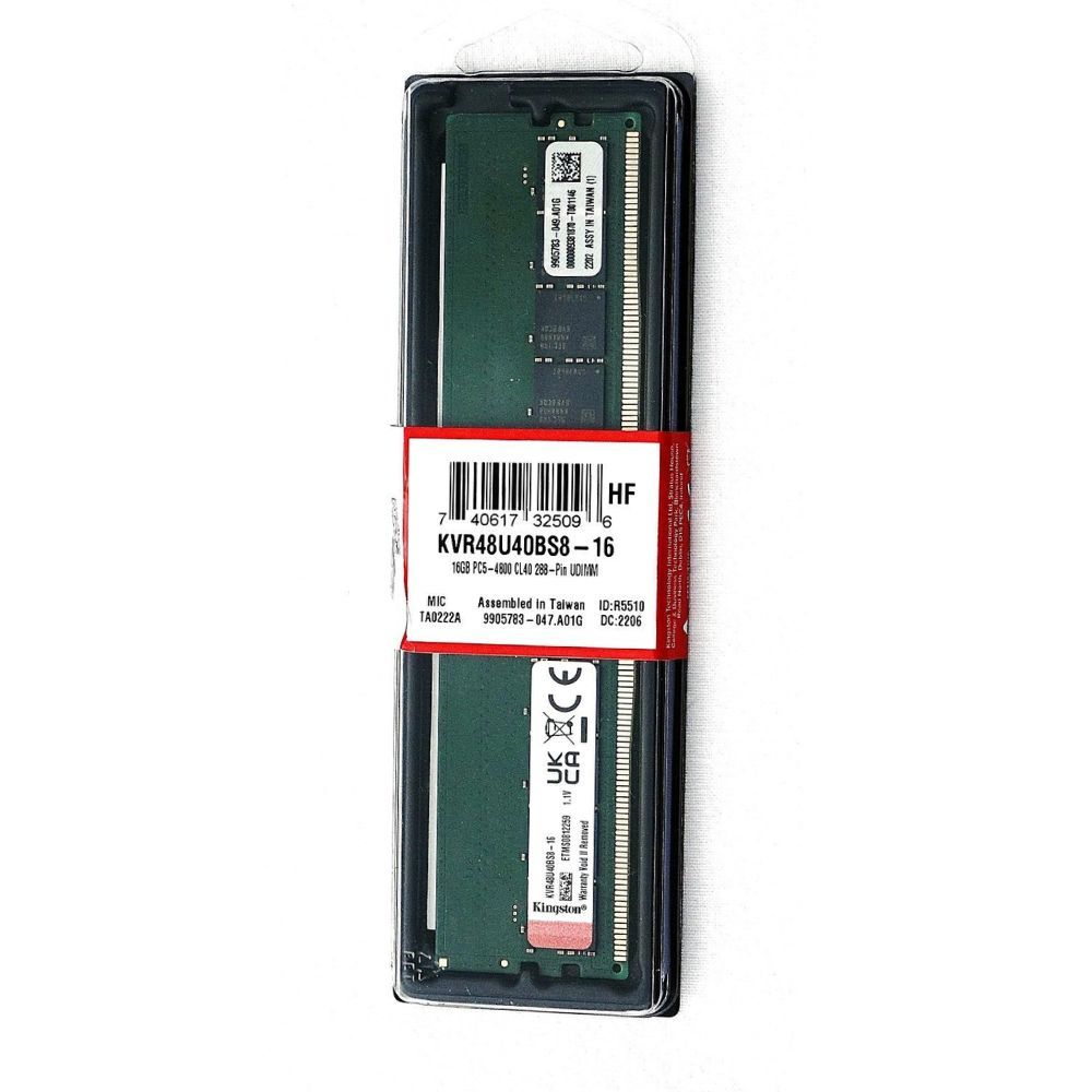 Memoria 16gb P/pc Ddr5 Kingston 4800mhz Kvr48u40bs8-16