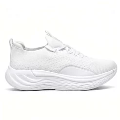Tênis Feminino Esportivo Slip On Via Marte Casual Original Malha Knit Leve Macio Caminhada