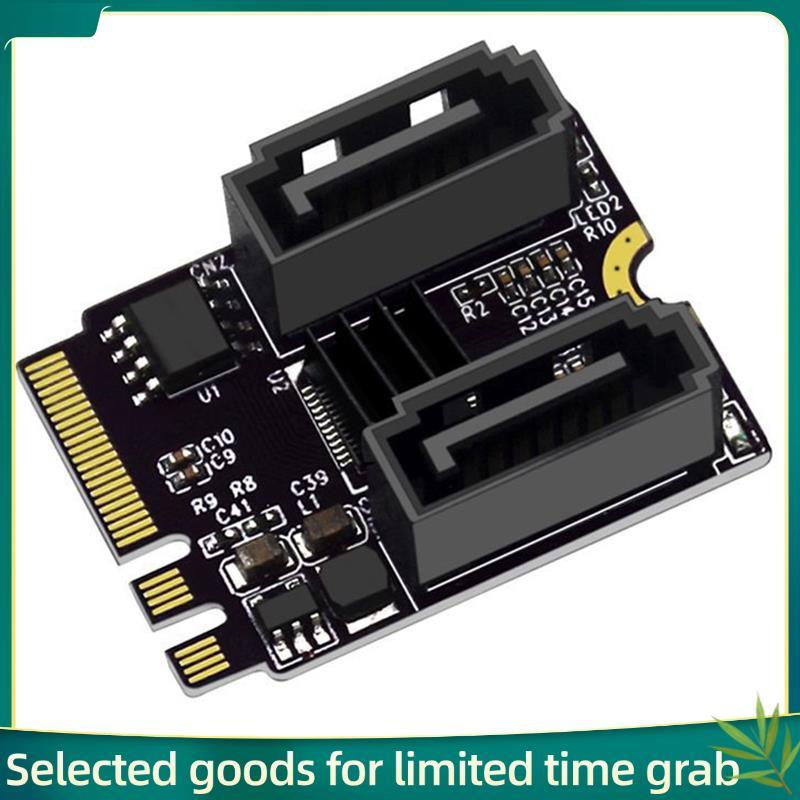 Jerry99m . 2 Uma Chave + E Para Adaptador SATA 3 Jm582placa De Revisão Chips 2 Portas III Placa Acessórios Computadores