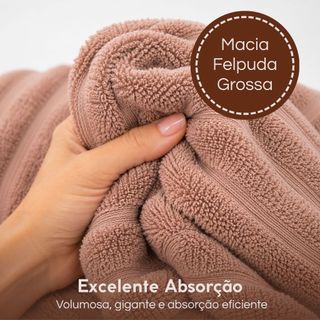 Toalha de Banho Grande e Grossa / Rosto 100% Alodão Seca Rápido Ótima Absorção 150cm x 75cm Wave Habitat