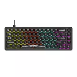 Teclado Mecanico Ajazz AK690, Rainbow, Switch Maillard, Transparent Black, AK690-TB