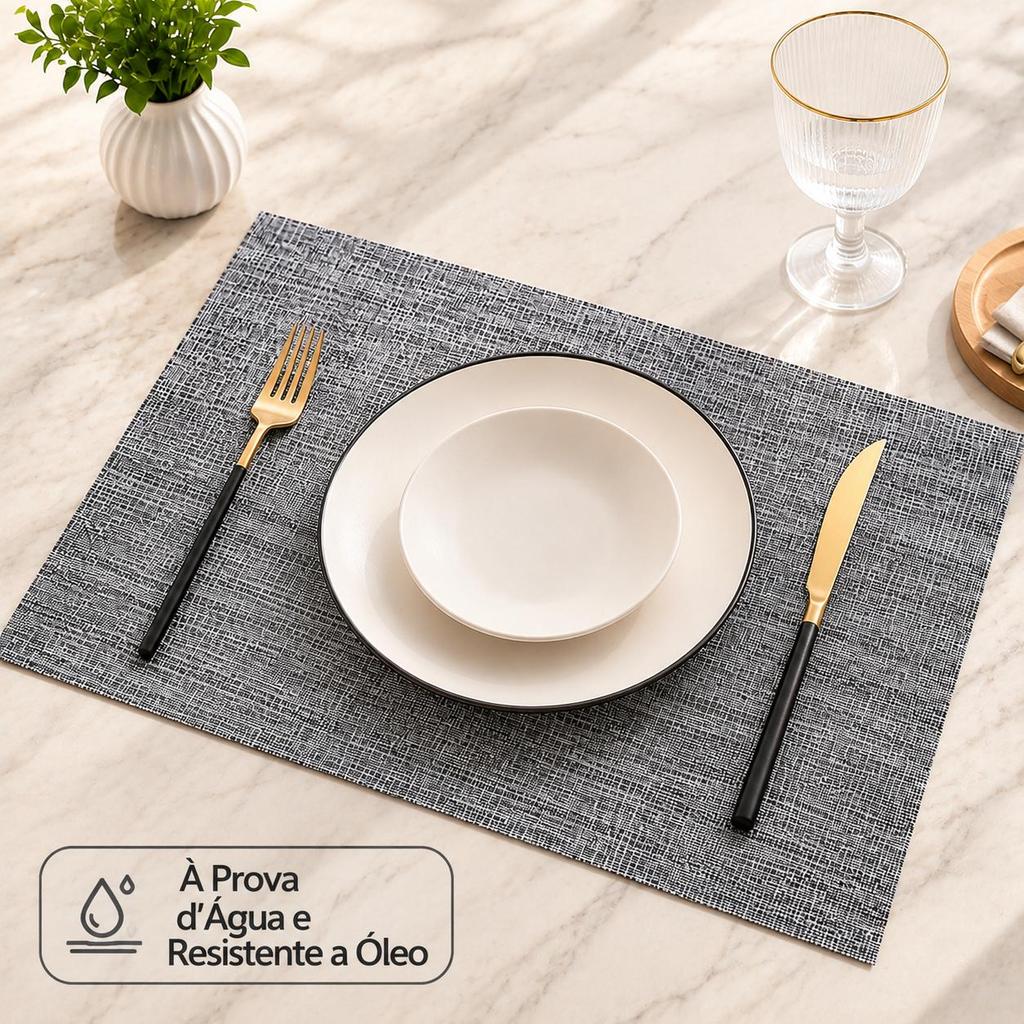 Jogo Americano de Mesa em Tecido Texlin