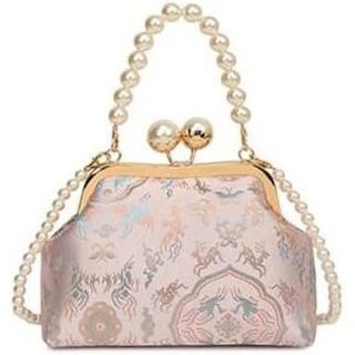 Bolsa Clutch Floral Vintage para Mulheres, Bolsa de Noite Formal, Bolsa para Casamento e Festa de Coquetel, Bolsa Elegan
