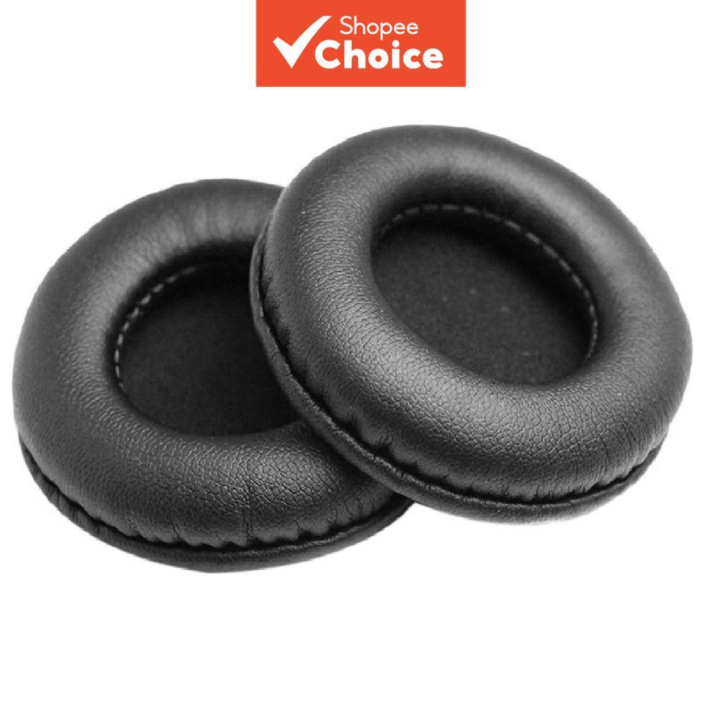  Almofadas de reposição de 70mm de espuma de couro para fones de ouvido Philips Tah1108bk/55 Tah1108.
